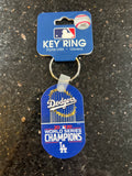 Los Angeles Dodgers 2020 World Series Champions metal key ring.