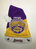 Los Angeles Lakers 2020 NBA Champions Adult Santa Hat by Forever Collectibles