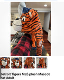 Detroit Tigers MLB plush mascot hat