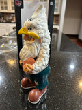 Philadelphia Eagles NFL 11 inch team thematic garden gnome.