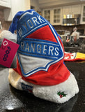 New York Rangers plush NHL team logo adult Santa hat by Forever Collectibles