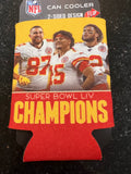 Super Bowl 54 Champions Kansas City Chiefs Mahomes & Kelce Koozie can cooler by WinCraft.