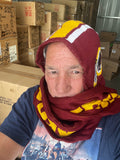 Washington Redskins NFL Retro Team Logo Hood and Scarf Combo with Pockets