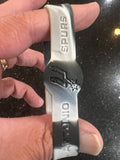 San Antonio Spurs NBA Team Logo Mylar Adult Wrist Band Bracelet, made by Forever Collectibles