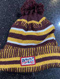 Washington Redskins NFL Retro New Era Sports Knit Beanie Pom Hat.