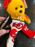 Kansas City Chiefs NFL Super Bowl 4 rare limited edition collectors bear made by forever collectibles
