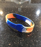 New York Knicks Nba logo silicone wristband bracelet adult Tie dye color
