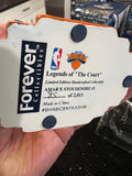 The product is a rare action bobblehead of Amar'e Stoudemire, a former player for the New York Knicks in the NBA. This is an officially licensed collectible by Forever Collectibles