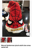 Marvel Spiderman plush adult size xmas santa hat.