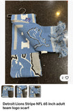 Detroit Lions NFL 65 inch adult team logo scarf from Forever Collectibles
