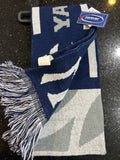 New York Yankees MLB word-mark adult size Striped scarf