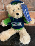 Seattle Seahawks NFL Team logo plush hoodie bear foco
