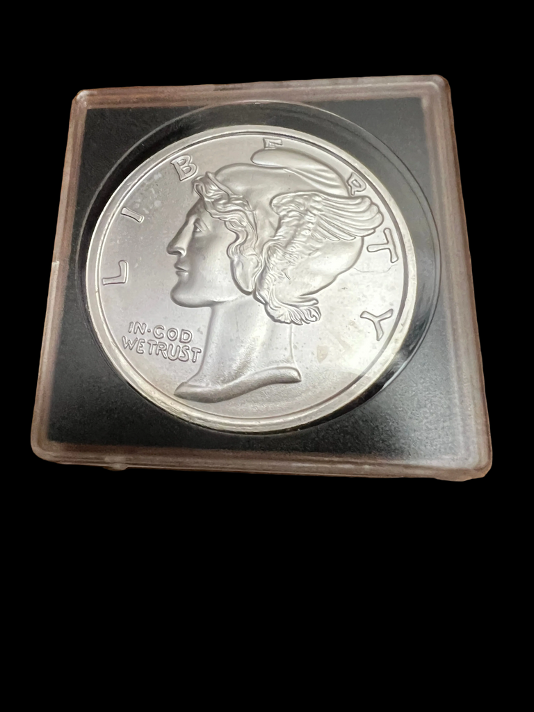 Mercury 1 Troy Ounce .9999 Silver coin Round