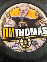 Boston Bruins Tim Thomas photo Domed Puck Wincraft.