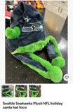 Seattle Seahawks Plush NFL holiday santa hat foco.

New with tags.