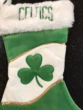 Boston Celtics plush NFL team logo 18 inch Lucky Shamrock Christmas Sticking.