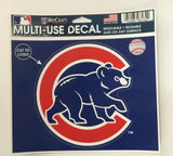 Chicago Cubs multi use lodo decal 6x6 bear logo