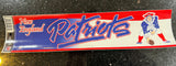 New England Patriots NFL Retro Team Logo 11 Inch Decal Bumper Strip by WinCraft