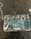 Philadelphia Eagles NFL ID wallet with zipper and attached keyring. New.