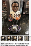 Baltimore Ravens Super Bowl XLVII Ed Reed bobblehead by Forever Collectibles.