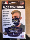 Los Angeles Dodgers 2020 World Series Champions Commerative face mask Major League Baseball.