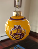 Los Angeles Lakers rare 2020 NBA Champion Bulb Commerative Ornament