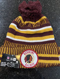 Washington Redskins NFL Retro New Era Sports Knit Beanie Pom Hat.