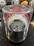 Cleveland Indians Baseball Clock In Case Made By Rawlings
