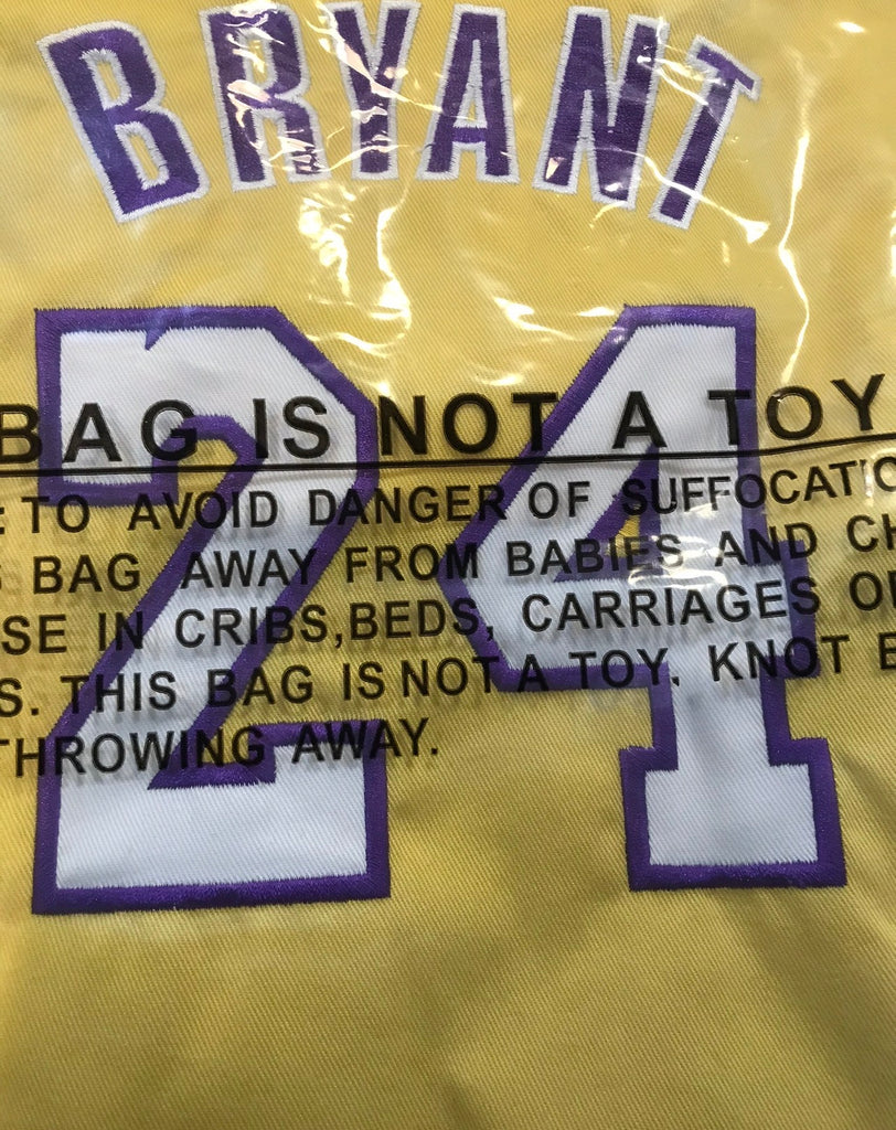 Los Angeles Lakers Kobe Bryant jersey bag