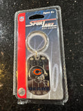 Chicago Bears thick metal NFL team logo keychain key ring.