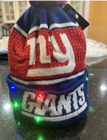 New York Giants NFL Team logo light up LED light hat