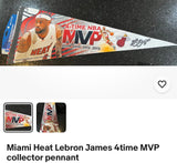 Miami Heat Lebron James 4time MVP collector pennant.