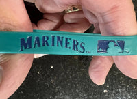 Seattle Mariners adult silicone MLB logo wristband.

New in original package.