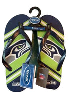 Seattle Seahawks NFL Team Logo Unisex Flip Flops by Forever Collectibles