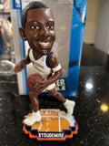 The product is a rare action bobblehead of Amar'e Stoudemire, a former player for the New York Knicks in the NBA. This is an officially licensed collectible by Forever Collectibles