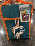 Miami Dolphins NFL logo lunch bag pouch new with tags