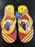 Washington Redskins retro NFL logo unisex size XL flip flop sandals Foco see size chart in pictures