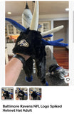 Baltimore Ravens NFL team logo spiked plush helmet hat