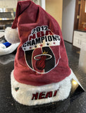 Miami Heat officially licensed 2012 NBA Championship Logo Plush Commemorative Adult Santa Hat