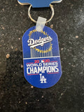 Los Angeles Dodgers 2020 World Series Champions metal key ring.