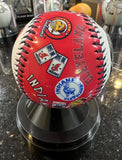 Cleveland Indians Baseball Clock In Case Made By Rawlings