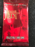 1 sealed pack of Star Wars Menace of Dark Maul Young Jedi trading card game cards. Produced by Decipher in 1999