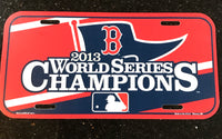 Boston Red Sox 2013 World Series Champions Collectors MLB License Plate by WinCraft