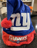 New York Giants festive NFL holiday solid color santa hat adult size