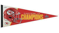 Kansas City Chiefs Super Bowl XLV Champions full size 12x30 “ felt pennant.