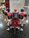 Minnesota Vikings rare retro team Santa Xmas ornament featuring the players with Santa. Made by Forever Collectibles,