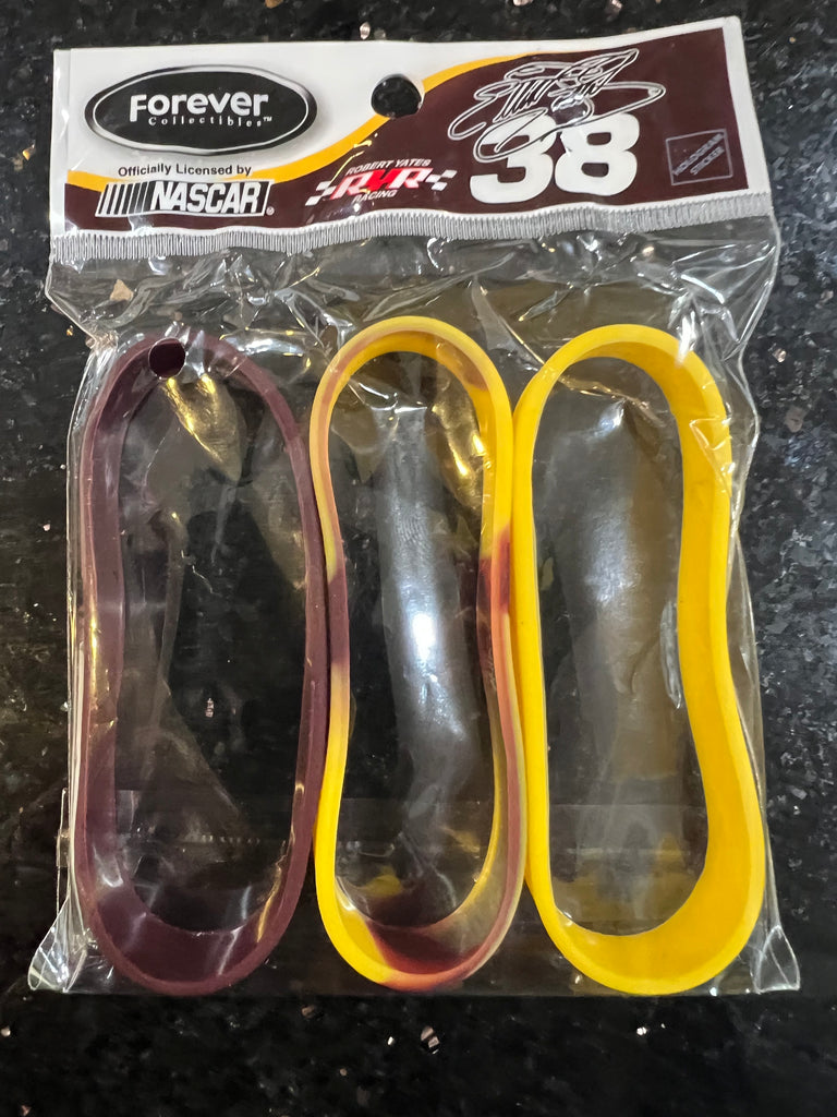 Nascar Elliott Sadler retro #38 Adult Mylar Wristbands Bracelets 3 Pack is a set of three bracelets featuring the driver Elliott Sadler from the NASCAR .