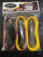 Nascar Elliott Sadler retro #38 Adult Mylar Wristbands Bracelets 3 Pack is a set of three bracelets featuring the driver Elliott Sadler from the NASCAR .