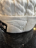 New England Patriots Women's Team Logo Knit Plush Pom Winter Hat by New Era