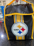 12- insulated Pittsburgh Steelers NFL logo pouch lunchbag from Forever Collectibles. This officially licensed lunch kit features team logo